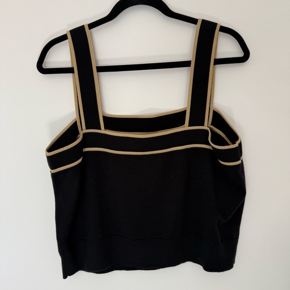LAUREN Ralph Lauren Black Label Black and Tan Women's Top Size XXL - Picture 2 of 9